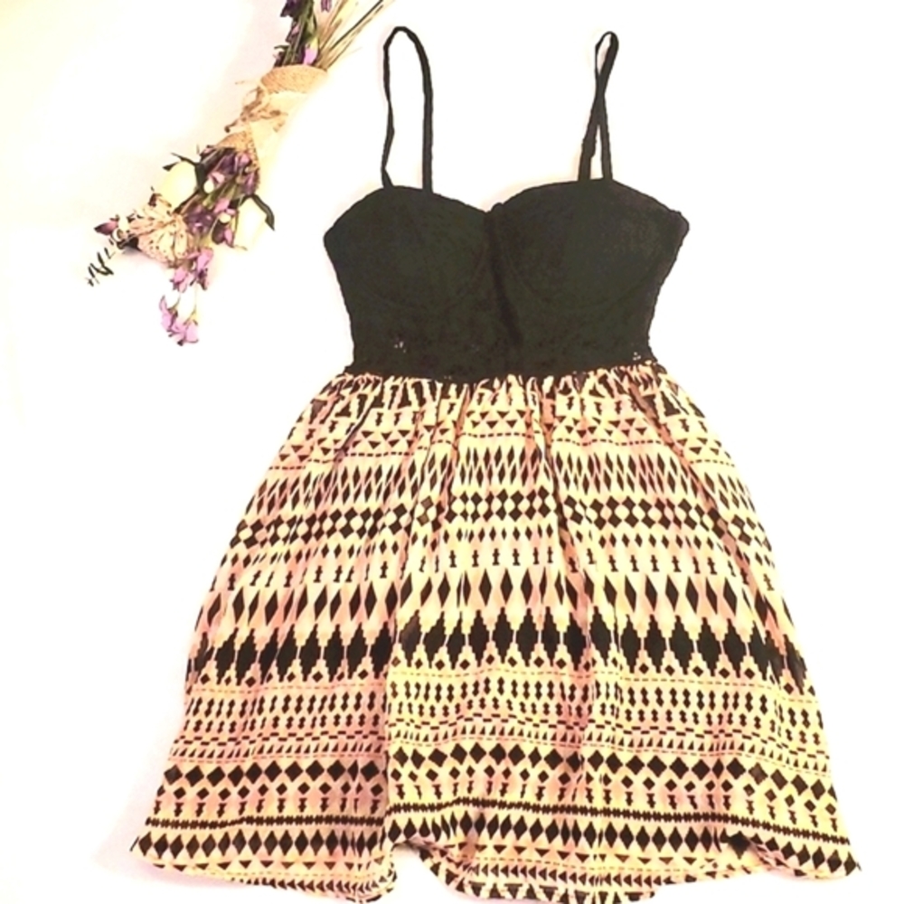 Material Girl Lace Bra Top Mini Party Dress | Size XS